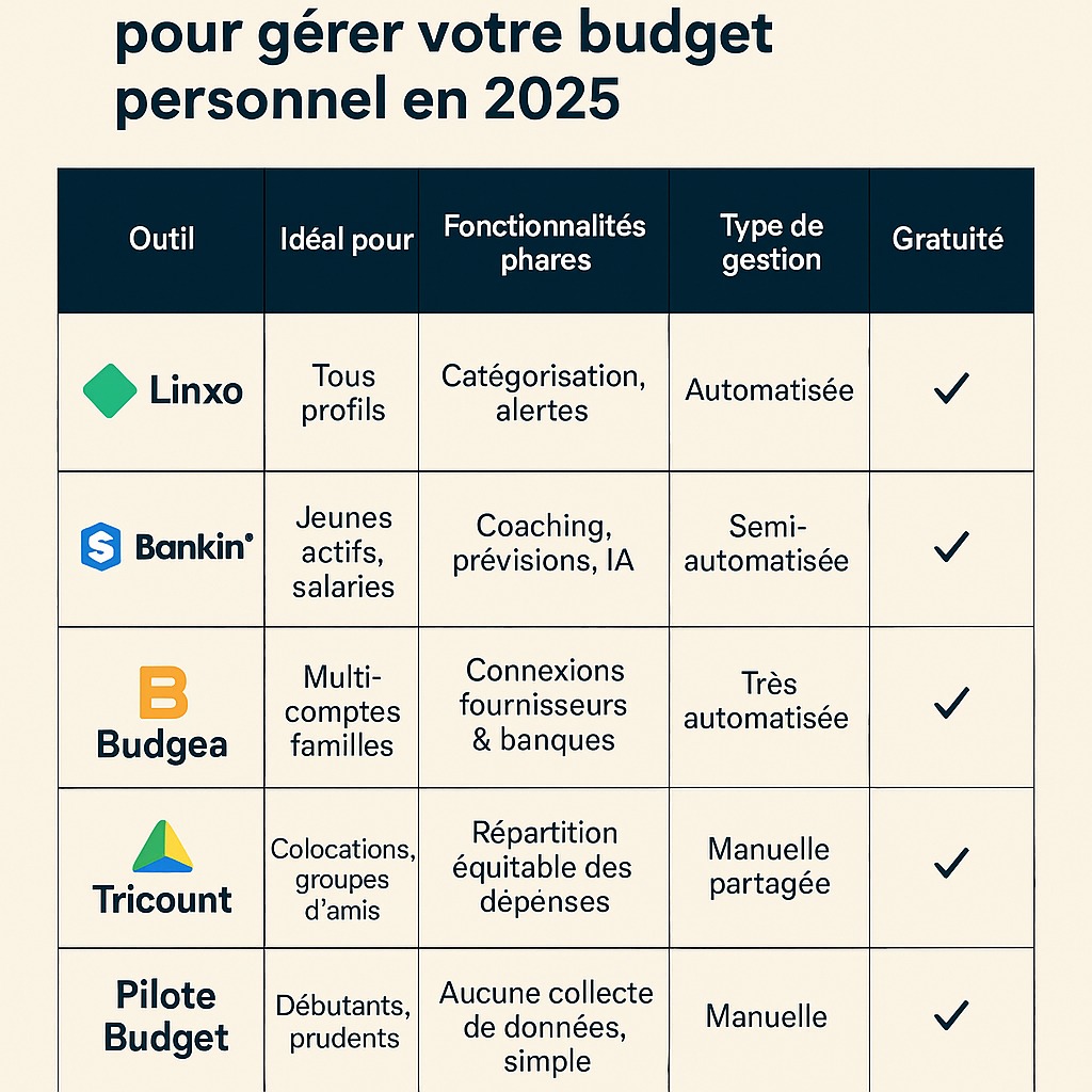 5 Outils Gratuits Pour Mieux Gérer Votre Budget Personnel en 2025